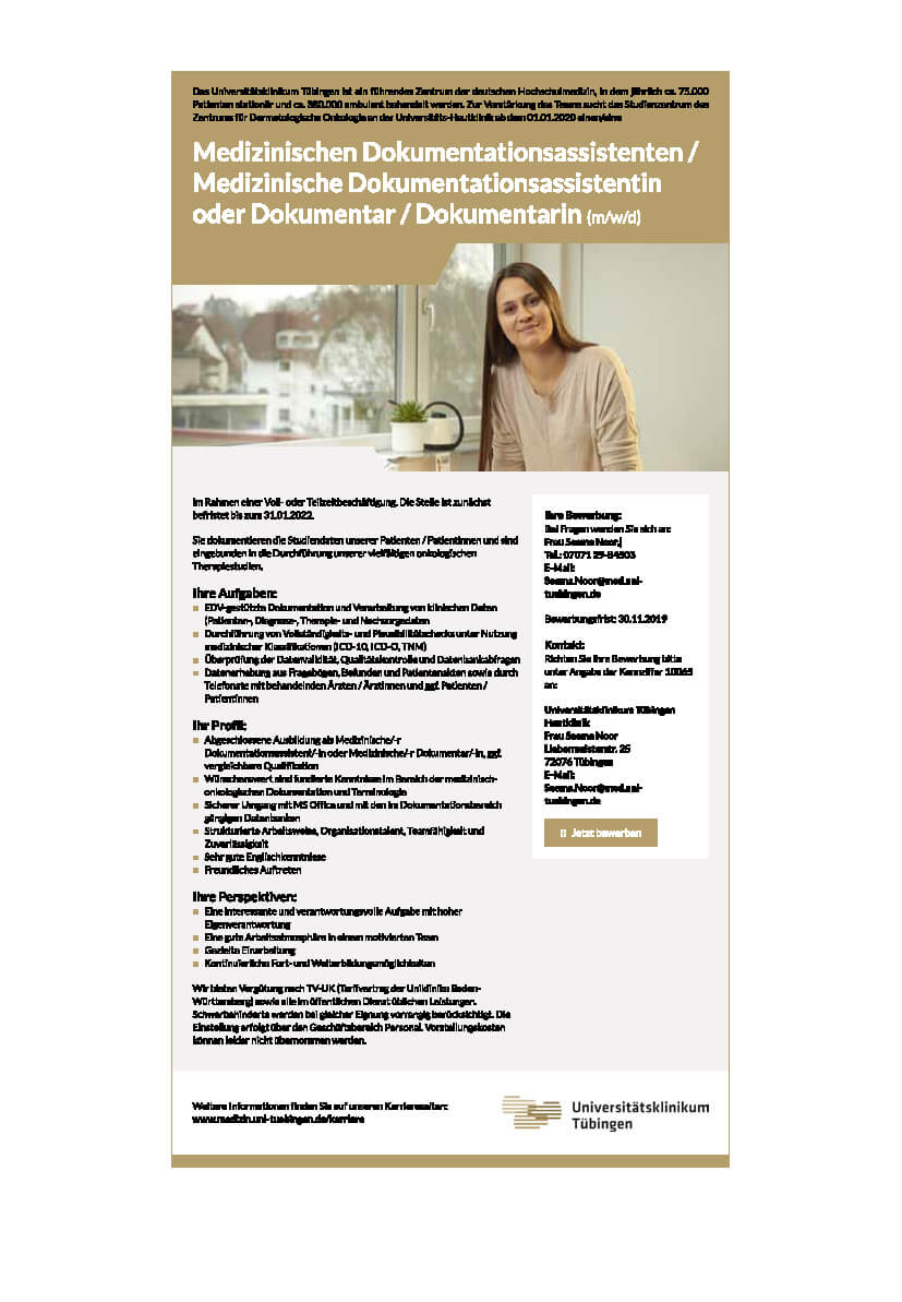 Klinikum Freising: Medizinischer Dokumentationsassistent / Dokumentar (m/w/d)